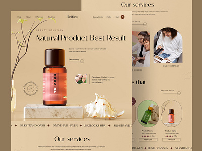 Cosmetics - Web design beauty beauty product cosmetic cosmetics landing landing page makeup skin skin care skincare web web design webdesign website website design