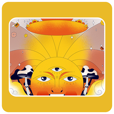 sunrise branding design graphic design icon illustration line minimal retro simple ui