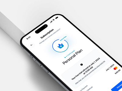 Simplified Trial Cancellation Interface Experience app app design clean mobile app personal plan pro plan product design subsciption subscription plan