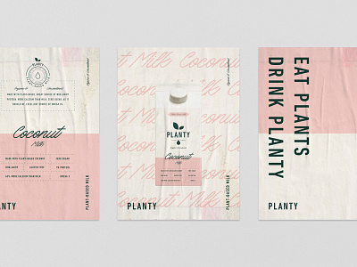 Branding & Packaging Design for Planty 3d brand identitity branding business coffee branding coffee packaging coffee shop design drink branding emblem food branding label logo milk milk branding milk packaging packaging plant typography vegan