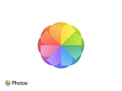 photos app icon design abstract app icon brand identity branding colorful creative logo flat for sale gradient illustration logo logo design modern logo print unused logo vector