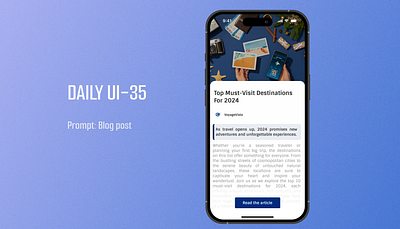 Daily UI-035-Blog Post blog post daily ui challenge ui ui design