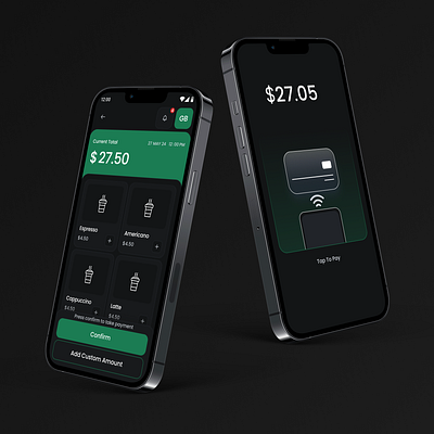 NFC Taking payment on phone branding ui