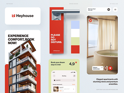 Heyhouse Branding - Real Estate agency brand brand guidelines brand identity brand sign branding design graphic design halo lab identity logo logo design logotype marketing packaging smm startup visual identity