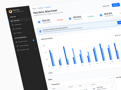 Transactions - Lookscout Design System clean dashboard design layout lookscout saas ui user interface ux web application webapp