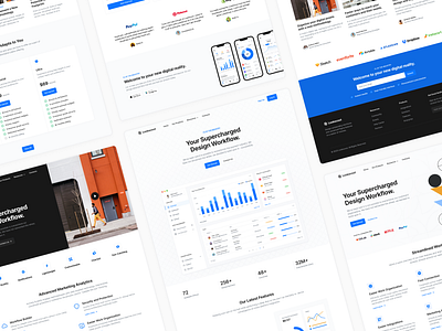 SaaS Websites - Lookscout Design System clean design design system layout lookscout saas ui user interface ux webpage website