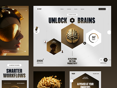 Plazit Website design interface product service startup ui ux web website